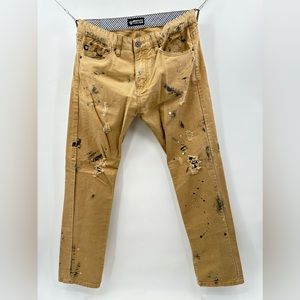 Mostly heard Rarely Seen Chino Khakis Distressed Pants 34x33 (X-1)